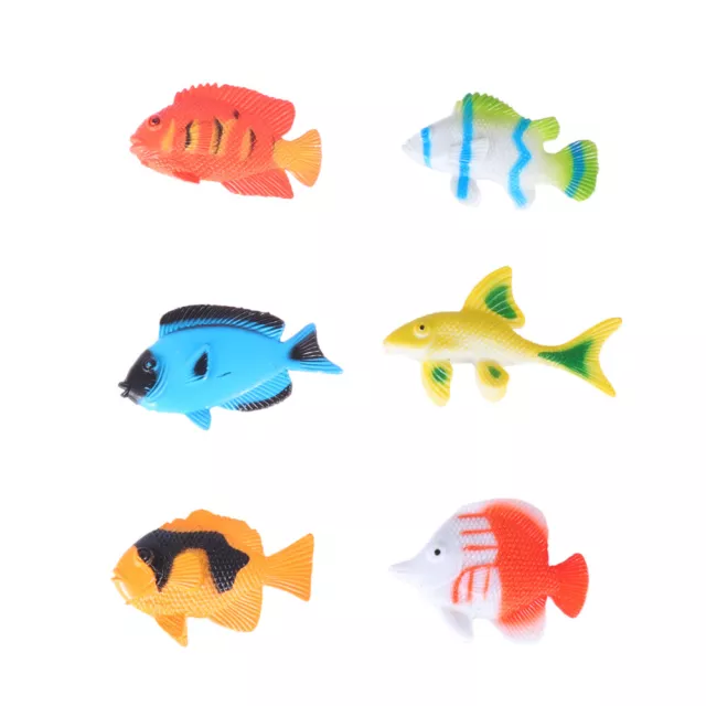 24 pz statuetta mini giocattoli di pesce tropicale pesci rossi figure in miniatura rana bambino