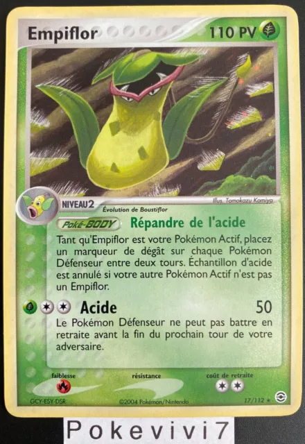 Carte Pokemon EMPIFLOR 17/112 Holo Bloc EX Rouge Feu Vert Feuille FR