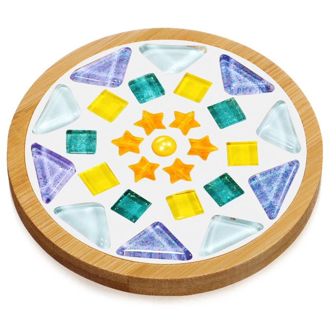 Wooden Parent-child Coffe Mug Coaster Kit DIY Cup Drinks Making