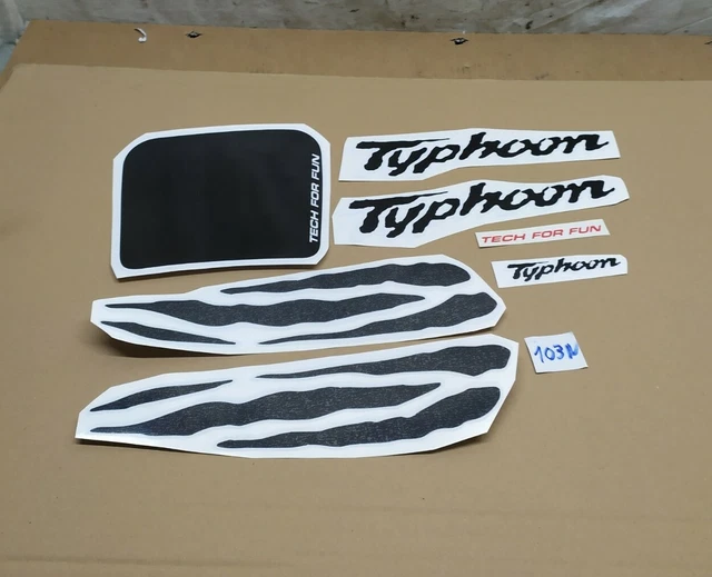 Set Adhésif Noir Piaggio Gilera Typhoon 50cc