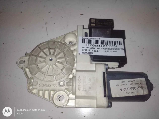 6L2959802A moteur lève-glace avant gauche pour SEAT IBIZA III 2002 1185634