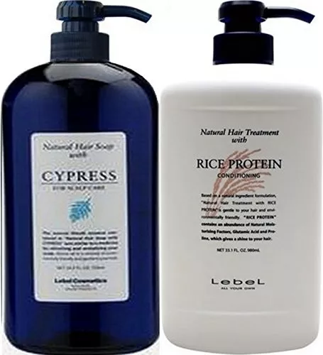 Lebel Natural Hair Soap With Cypress 1000ml & Natural Hair treatment RP 9...