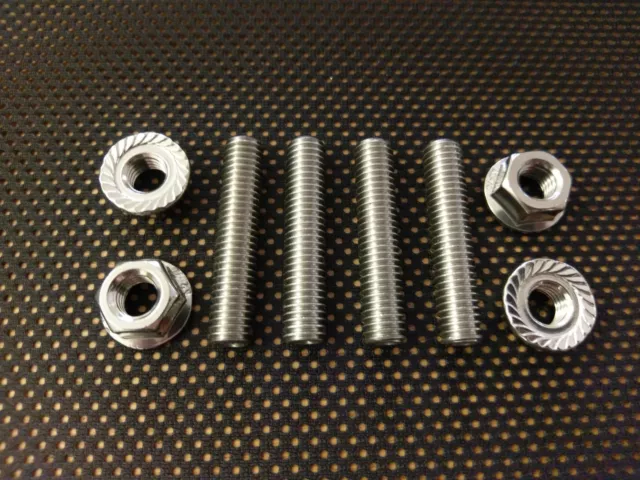 Ducati Monster Stainless Steel Exhaust Studs and Flange Nuts V Twin