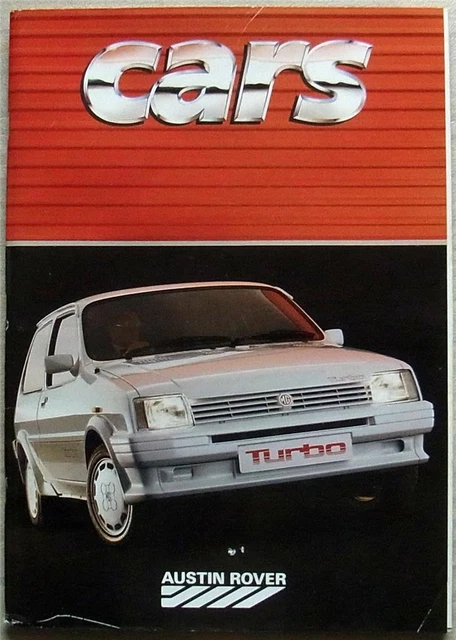 AUSTIN ROVER CAR Sales Brochure Jan/Apr 1986 #3714/B MINI Metro MAESTRO ...
