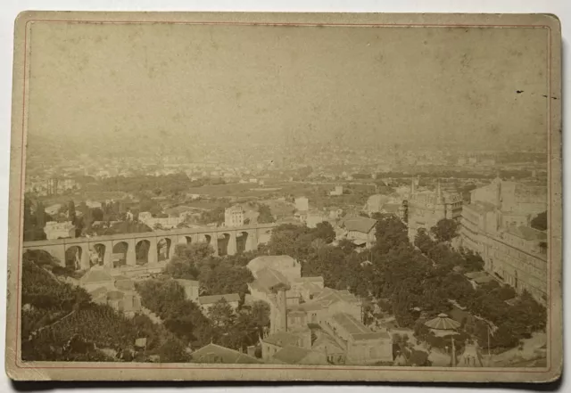 FRANCE Royat Panorama Viaduc Photo Vintage Albumine c1880