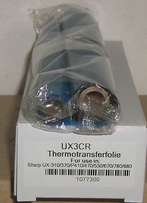 UX-92CR 2x Premium 90 Seiten Schwarz Original Thermo-Transfer-Rollen Sharp UX92CR 
