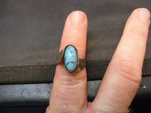 native american sterling silver turquoise ring