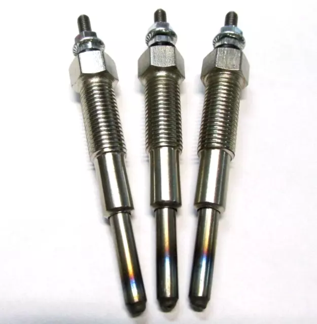 3 Glow Plugs 5698-251-1978-0 for Iseki Tractors, TS1610, TS1700, TS1910, TS2000 2