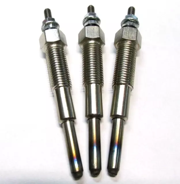 3 Glow Plugs 72097517 for Allis Chalmers Tractors, 5020,5030, 6140 2