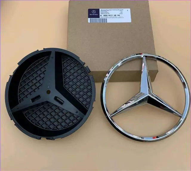 Fit Mercedes-Benz supporto di base piastra di base stella griglia radiatore emblema Sliver