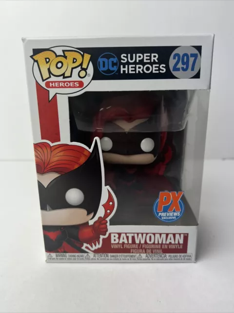 Funko Pop! DC Super Heroes #297 Batwoman PX Previews Exclusive W/Protector