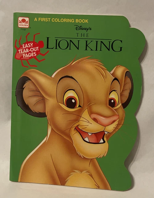 VINTAGE GOLDEN GIANT Coloring Book ~ Disney’s THE LION KING 1994 EUR 11