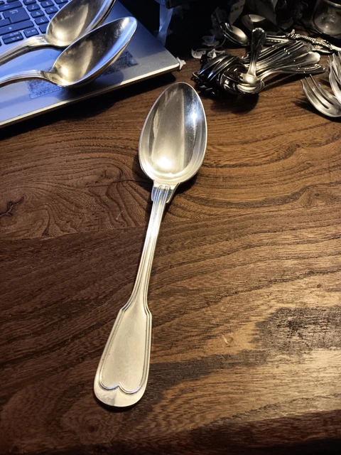 Pelle à sel CHRISTOFLE métal argenté cuillères Saleron 9 cm