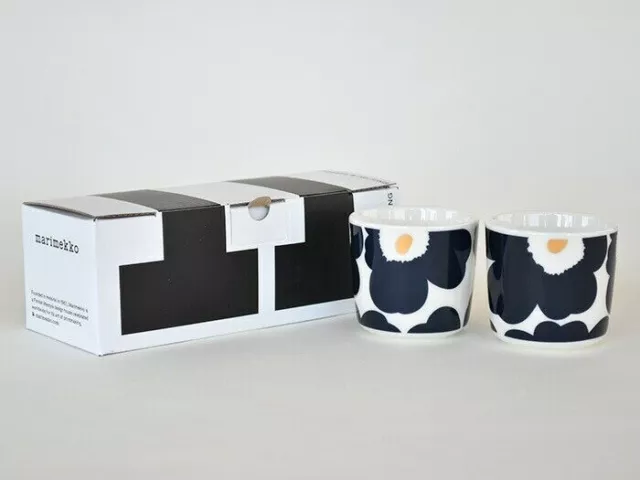 Juego de 2 vajillas Marimekko Unikko, tazas de café con leche de cerámica...