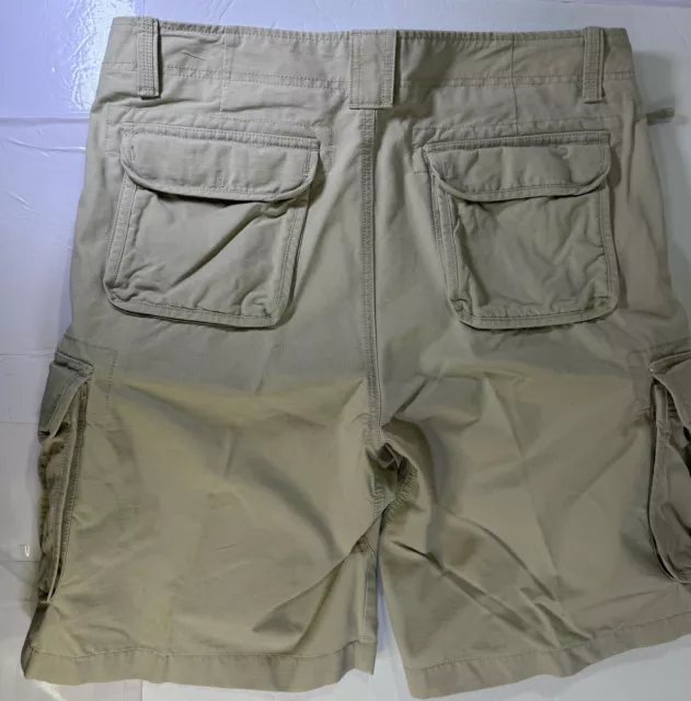 L L Bean Allagash Cargo Shorts Natural Fit Gray Men's Size 36W 2