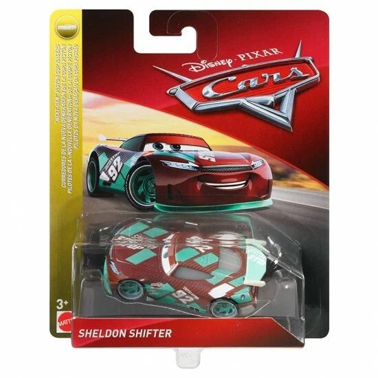DISNEY PIXAR CARS Sheldon Shifter Next Gen Piston Cup Diecast Toy Car £