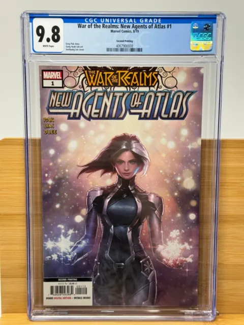 War of the Realms New Agents of Atlas #1 JeeHyung Lee Cover 2nd Print CGC 9.8