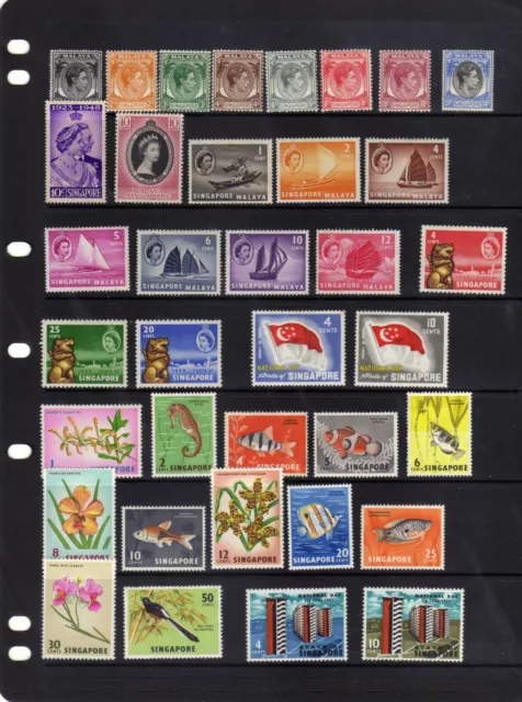 63 mint Stamps from Singapore collection  see scans FREEPOST