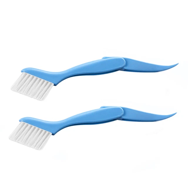 2 pz spazzola per pulizia scanalature vetro finestra detergente pennello spazzola climatica