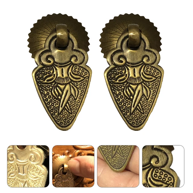 2 Pcs Kitchen Door Handles Goldfish Handle Vintage Decor Cabinet Decor Drawer