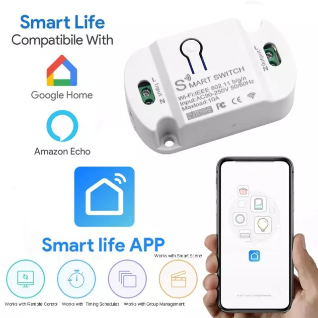 Transform Any Device with Tuya 16A Wifi Smart Switch Control with Mobile App
