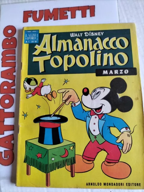 Albi d'oro Almanacco Topolino N.3 anno 1958 - Disney Mondadori buono++