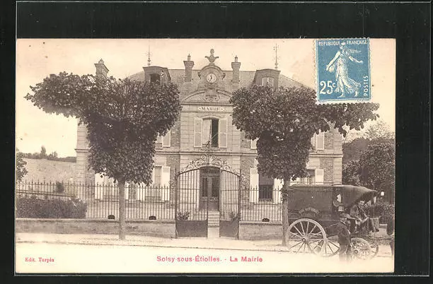 CPA Soisy-sous-Etiolles, la Mairie