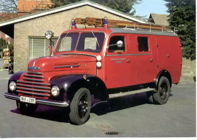 "Altes Foto"- LKW FEUERWEHR FORD FK 35OO  1954