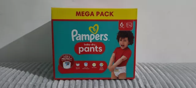 Paquet / Lot de 70 couches Pampers Pants taille 6 T6 14 - 19 kg Méga Pack