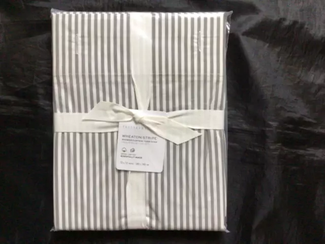 Pottery Barn Wheaton Shower Curtain Gray  72" X 72”  New