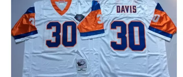 Terrell Davis #30 Denver Broncos Throwback Retro Stitched Home Jersey NWT 2XL