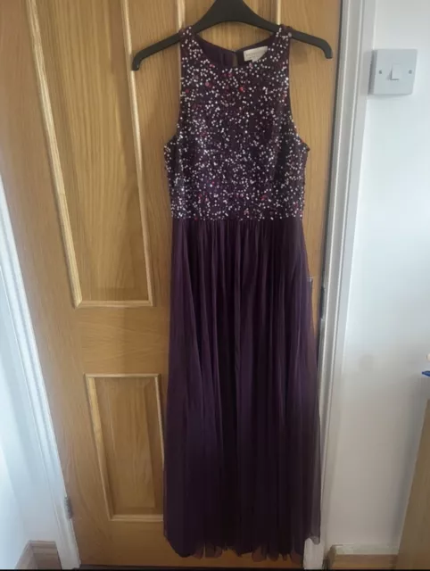 Monsoon Purple Ball Gown Dress Size 8