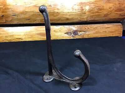 Vintage Cast Iron Horse Tack Saddle Bridle Hook Barn Hook Double Hook