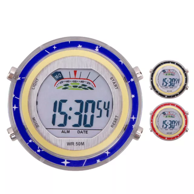 Mini Motorcycle Clock Watch Waterproof Stick-On Motorbike Digital Clock Time