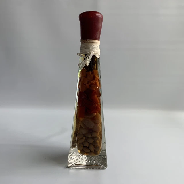 VINTAGE CHILI PEPPER Infused Oil Vinegar Glass Bottle Kitchen Home