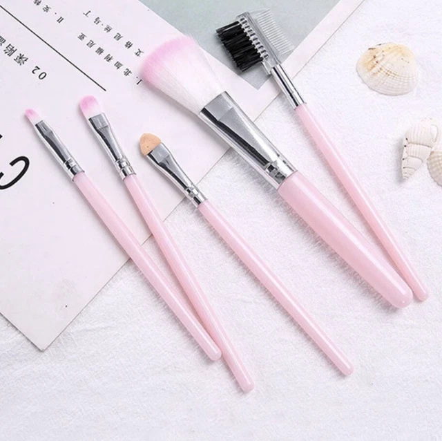 TouGod Pennelli Trucco Occhi Set Make Up Per Pennello In Polvere Eyeliner 5Pezzi