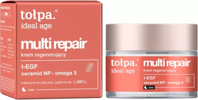 Tołpa Ideal Age Multi Repair Regenerating Night Cream Omega 3 Ceramide NP 50ml