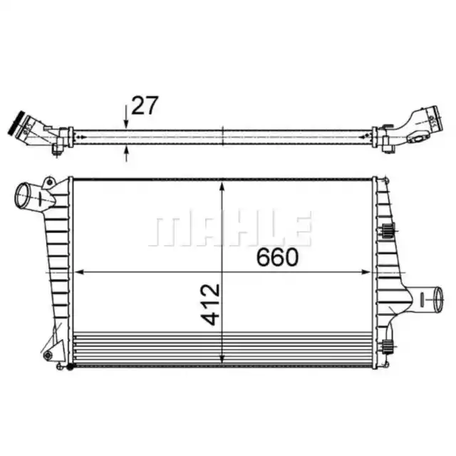 Ladeluftkühler MAHLE CI 487 000S für Audi A6 C5 Avant Allroad