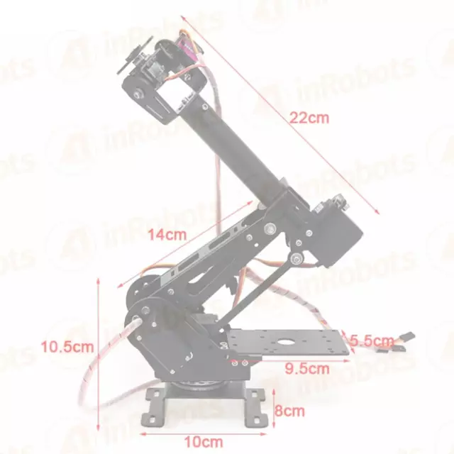 ABB Robot 6Axis MG996 Kit fai da te braccio robot meccanico industriale 1 pz 3