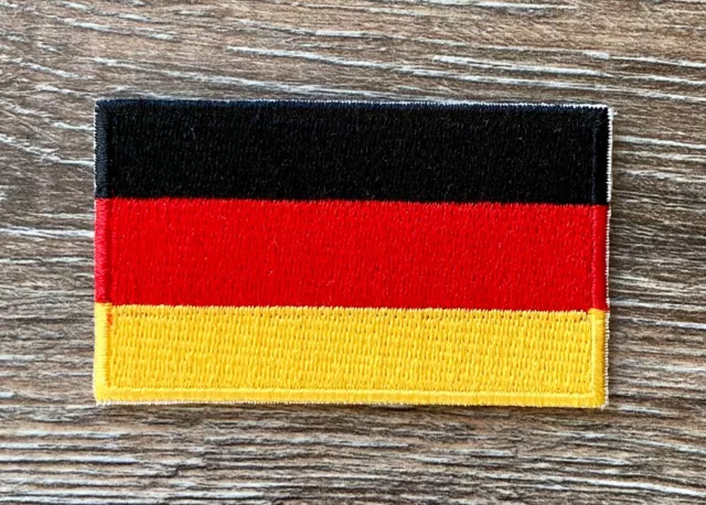 Deutschland Patch Aufnäher Bügelbild Germany  Land Flagge Fahne Urlaub Vaterland