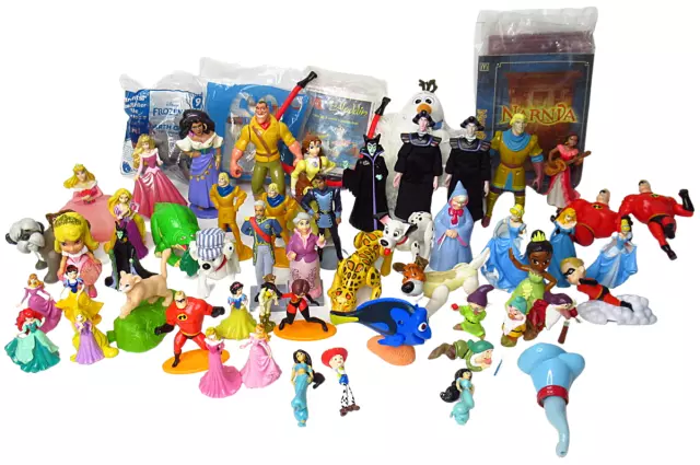 Large Lot Of Disney Vinyl Plastic And PVC Figures -  Cake Toppers Some Sealed