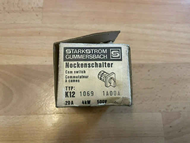 Starkstrom Gummersbach Cam Switches Type: K12 1069 1A00A