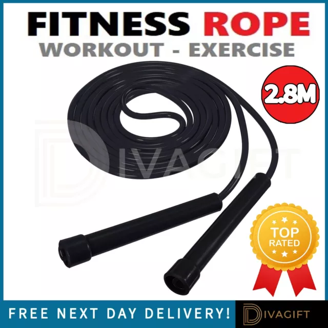 Adjustable Skipping Rope Gym Fitness Boxing Speed Exercise Jump Workout Skip New