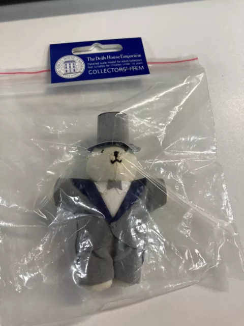 Vintage Collectable Dolls House Emporium Junior Fred Astaire Teddy In Grey New