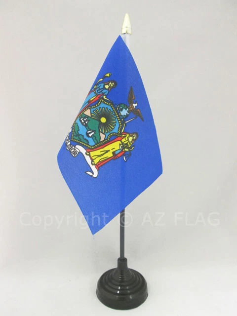 Drapeau De Table Américain 21x14 Cm Avec Support - Petit Drapeau Bureau États-Unis