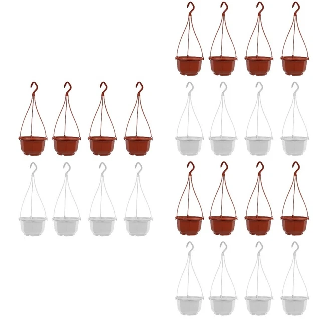 24 Sets hängende Blumentopf hängende Pflanzenkorb hängende Pflanzgefäß