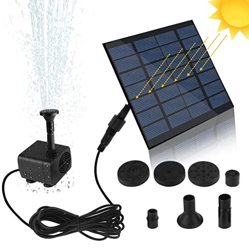 SunTop Pompe Solaire Fontaine Solaire Jardin Autoportant Panneau Solaire Kit ...