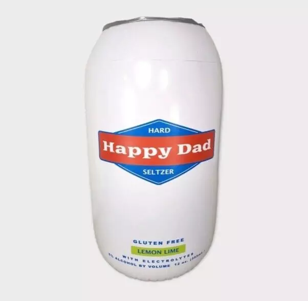 Happy Dad Inflatable Can 4 Feet Tall Brand New Never Blown Up NELK BOYS! RARE!