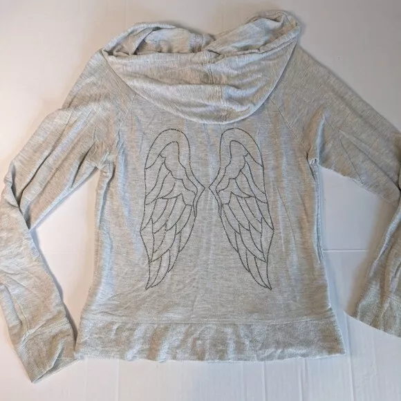 Victoria's Secret Fashion Show Angel Wing Rhinestone Zip Hoodie Size small