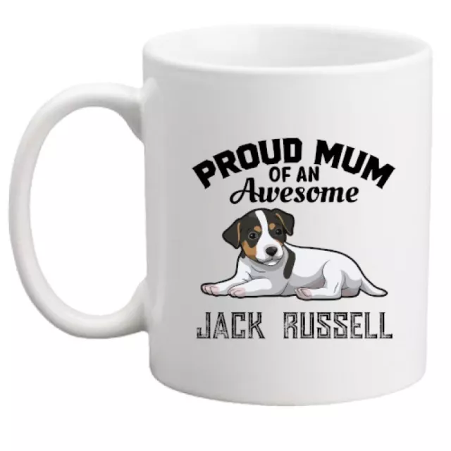 Proud mum Jack Russell mug, mothers day/birthday/dog mum/dog gift/dog mug